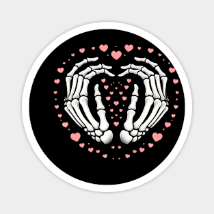 Skeleton Hand Heart Valentines Day Funny Bones Love Premium Magnet